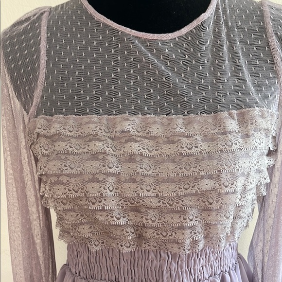 Free People Lavender Long Sleeve Dress - Picture 3 of 7